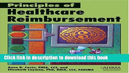 [PDF] Principles of Healthcare Reimbursement Download Online