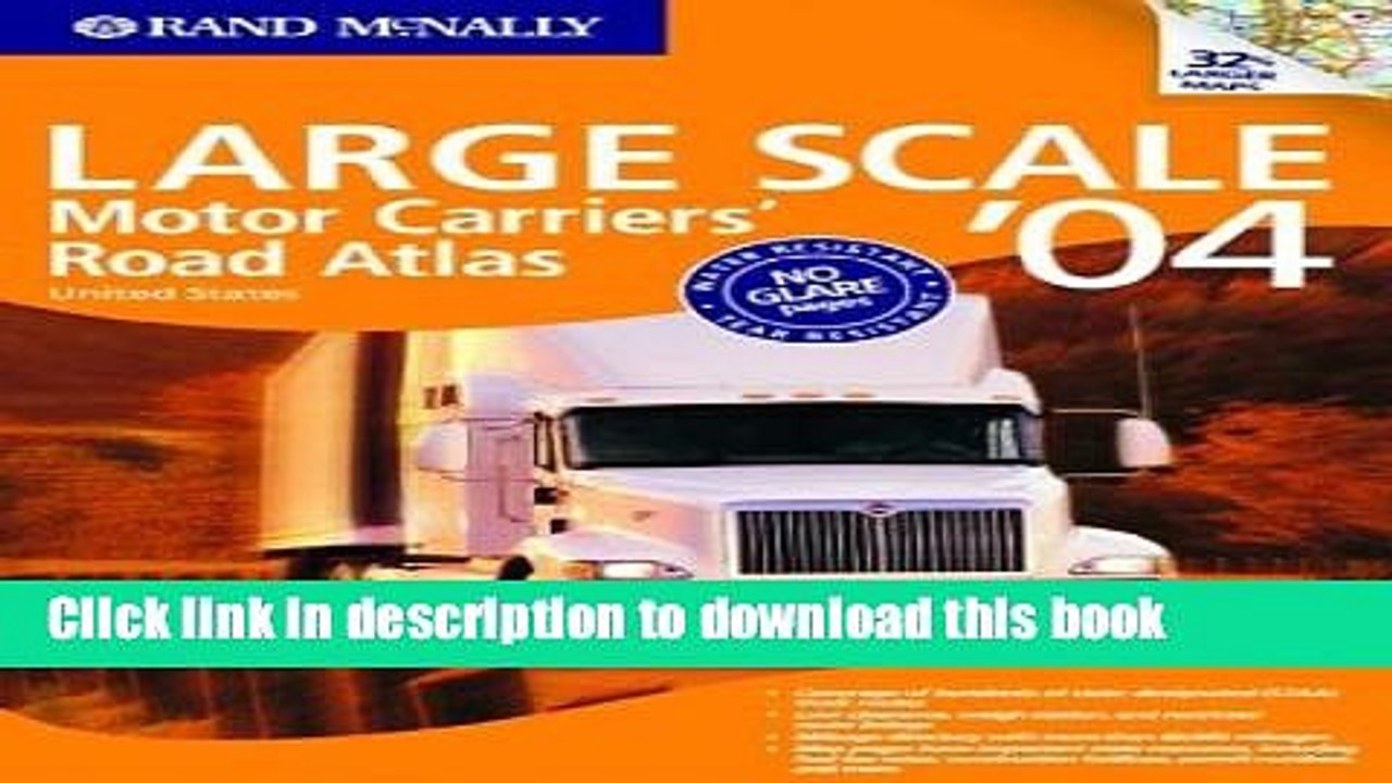 Read Rand McNally Large Scale Motor Carriers  Road Atlas  04 PDF Online