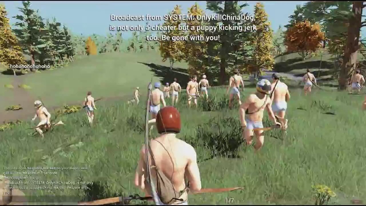 【GTA5×DayZ】30人以上の裸の原始人がボイチャプレイヤーに襲い掛かる【H1Z1】