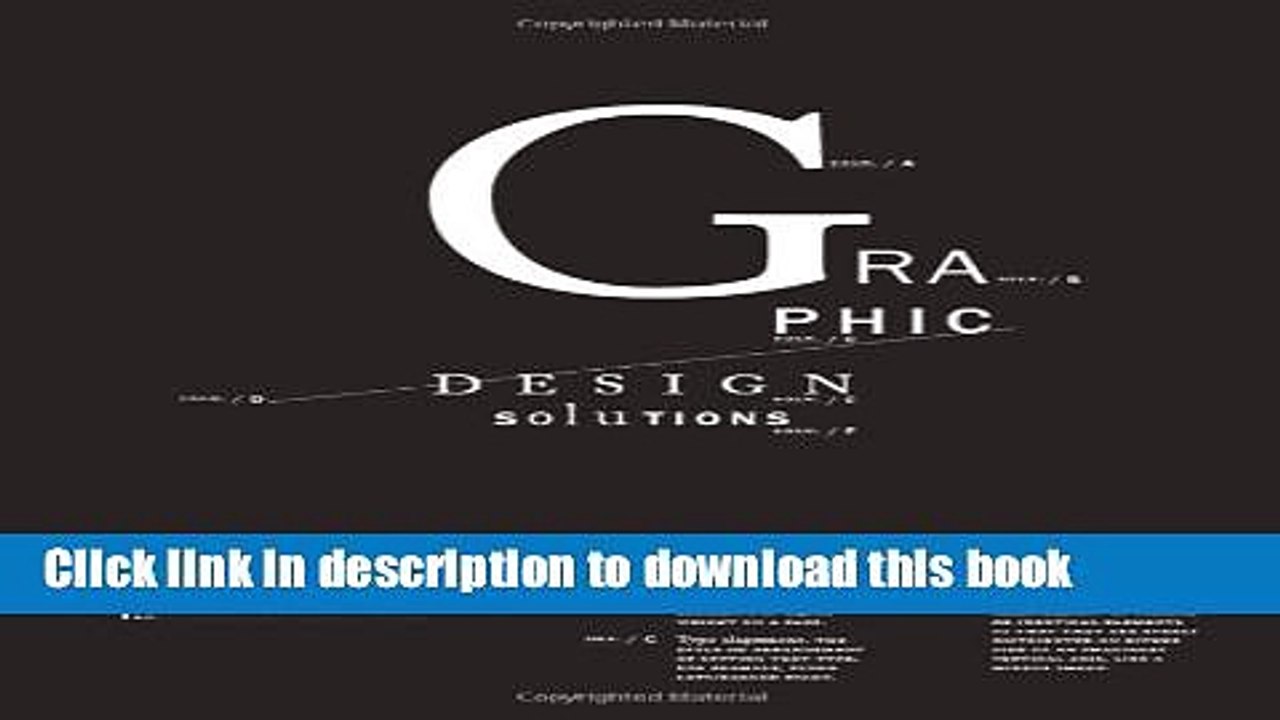 Download Graphic Design Solutions  Ebook Free