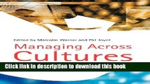 [PDF] Managing Across Cultures: Issues and Perspectives Read Full Ebook