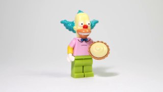 LEGO Simpsons Minifigures Krusty build and review
