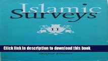 Download Islamic Medicine (Islamic Surveys)  Ebook Free
