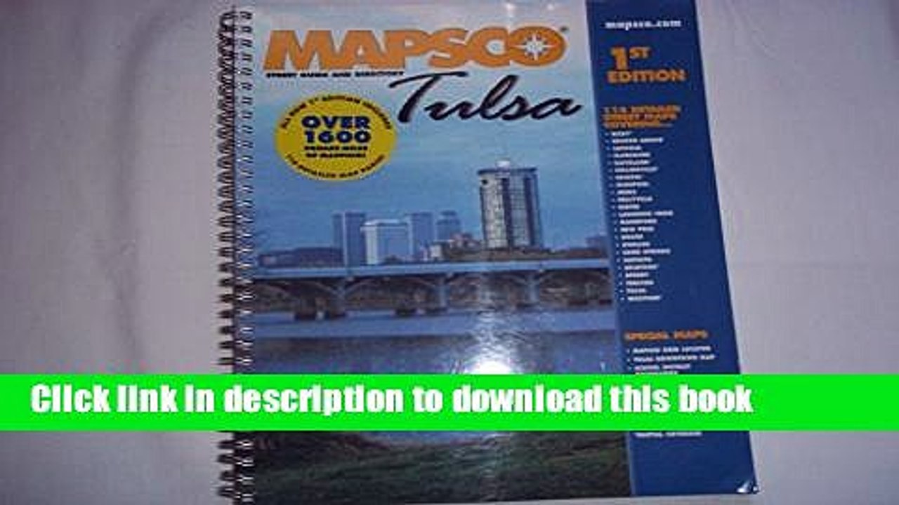 Read MAPSCO Tulsa Street Guide and Directory, 1st edition PDF Free