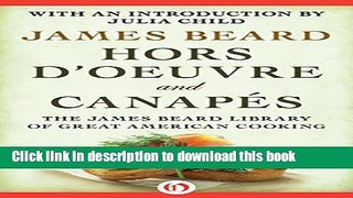 Read Hors d Oeuvre and CanapÃ©s  Ebook Free