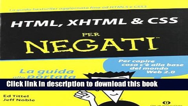 Download HTML, XHTML CSS per negati PDF Online