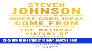 Read Where Good Ideas Come From PDF Free