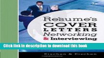 Read Resumes, Cover Letters, Networking, and Interviewing  Ebook Free
