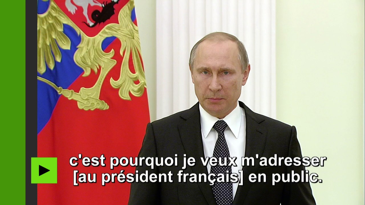 Poutine présente ses condoléances aux Français : «Le terrorisme ignore ce qu'est la morale humaine»