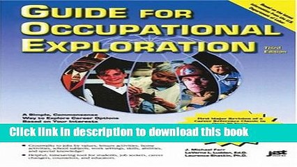 Read Guide for Occupational Exploration  Ebook Online