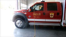 FAYETTEVILLE FIRE DEPARTMENT SQUAD 17 RESPONDING FROM STATION