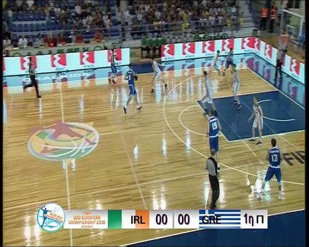 Ευρωμπάσκετ Νέων: Ελλάδα-Ιρλανδία 93-47