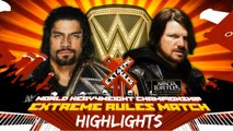 Extreme Rules 2016 - Extreme Rules Match - Roman Reigns vs AJ Styles Highlights