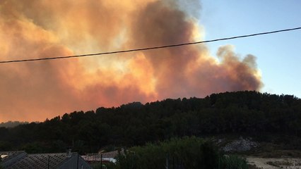 Incendie à Carry : une épaisse fumée toujours dans le ciel