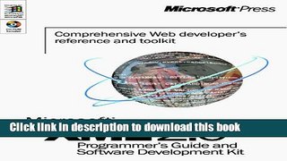 Read Microsoft XML 2.0 Programmer s Guide and Software Development Kit  Ebook Free
