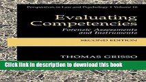 Read Evaluating Competencies: Forensic Assessments and Instruments (Perspectives in Law