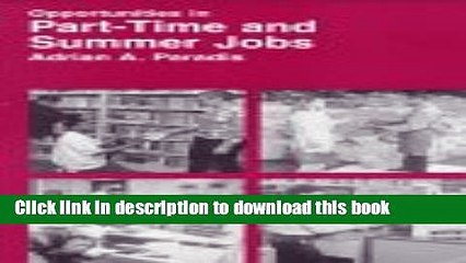 Read Opportunities in Part-Time and Summer Jobs  PDF Online
