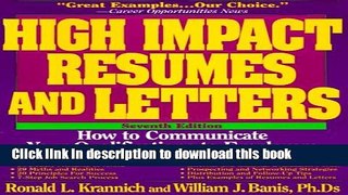Read High Impact Resumes and Letters: How to Communicate Your Qualifications to Employers (High