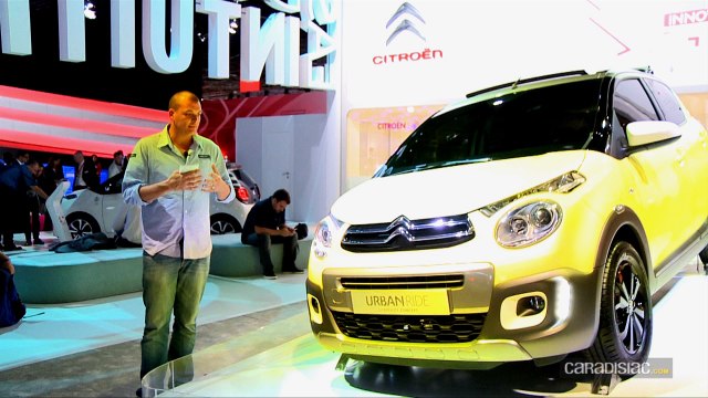 Vidéo Citroën C1 Urban Ride concept en direct du salon de Paris 2014