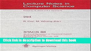 Read STACS 88: 5th Annual Symposium on Theoretical Aspects of Computer Science, Bordeaux, France,