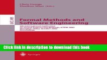 Read Formal Methods and Software Engineering: 4th International Conference on Formal Engineering