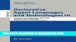 Read Declarative Agent Languages and Technologies IV: 4th International Workshop, DALT 2006,