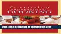 Read Essentials of Professional Cooking, Textbook and NRAEF Student Workbook  Ebook Free