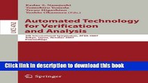 Read Automated Technology for Verification and Analysis: 5th International Symposium, ATVA 2007