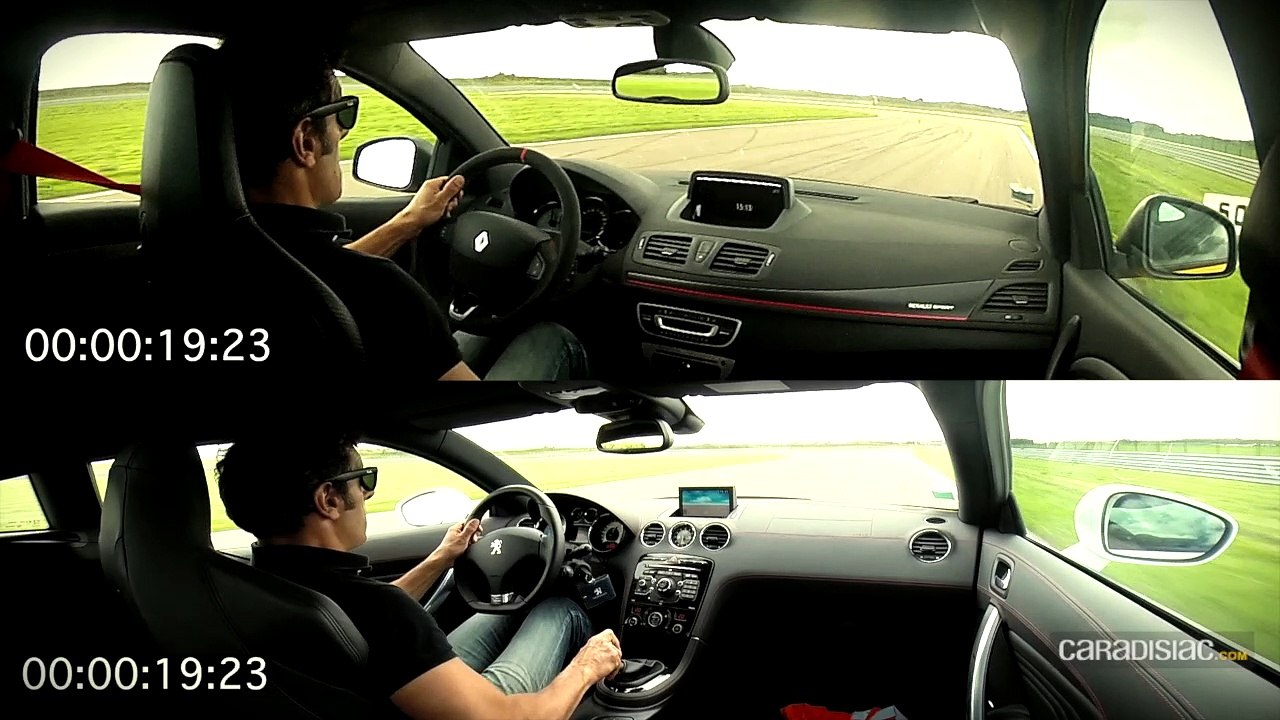 Les essais de Soheil Ayari - Renault Megane RS275 Trophy  vs Peugeot RCZ R : le tour chrono
