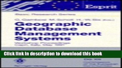 PDF Geographic Database Management Systems Free Books