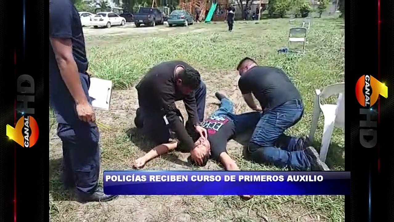 Policias reciben curso de primeros auxilios