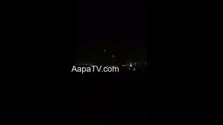Alleged footage of helicopter opening fire in Turkey
