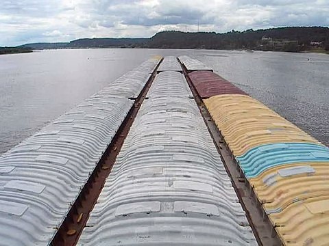 15 Barge tow on the Upper Mississippi River