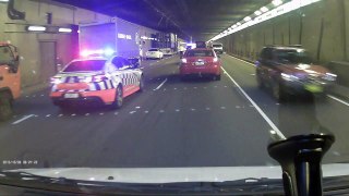 Truck Hits Sydney Airport Tunnel, 06/10/15