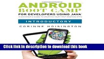 Read Android Boot Camp for Developers using Java, Introductory: A Beginner s Guide to Creating