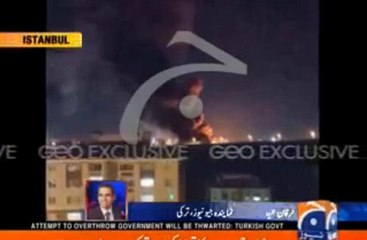 Turkish Army Helicopter Attacked on Police Headquarters