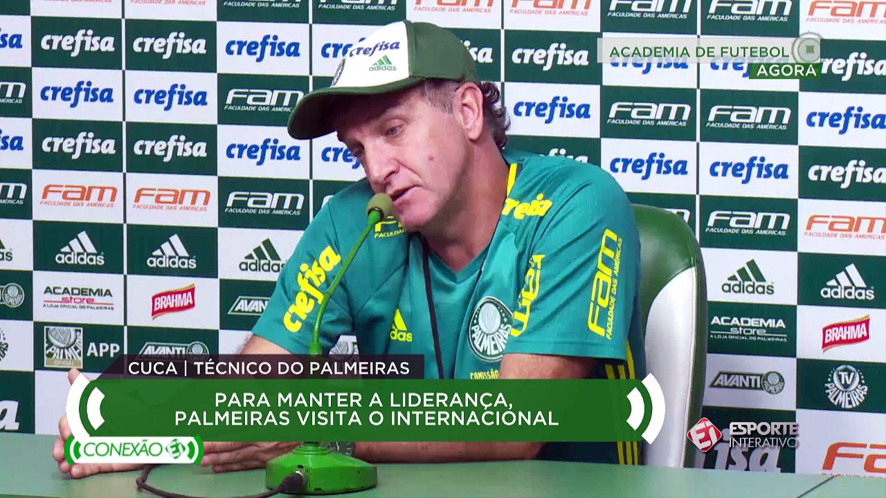 Cuca comenta a situação de Tobio, que está voltando ao Palmeiras