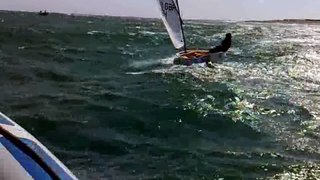 Optimist Capsizing  in 25 Knots