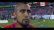 Argentina vs Chile 0-0 (2-4) Declaraciones de Arturo Vidal Final Copa America Centenario 26-06-2016