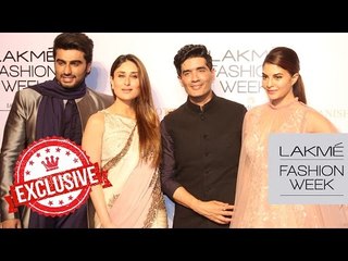 Download Video: Lakme Fashion Week 2016: Arjun, Jacqueline turn showstoppers for Manish Malhotra; Kareena, Bhumi, ot