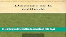 Read Discours de la mÃ©thode (French Edition)  Ebook Free