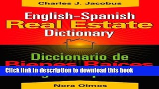 Read English-Spanish Dictionary of Real Estate  Ebook Free