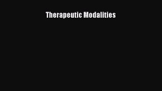 Download Therapeutic Modalities PDF Online