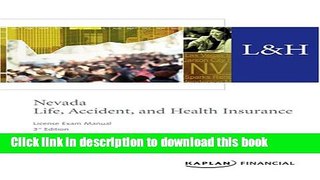 [PDF] Nevada Life, Accident   Health Insurance License Exam Manual, 3rd Edition  Full EBook