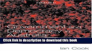 Download Government and Democracy in Australia  Ebook Free