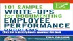 Read 101 Sample Write-Ups for Documenting Employee Performance Problems: A Guide to Progressive