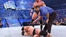WWE-Brock Lesnar Breaks Hardcore Holly's Neck