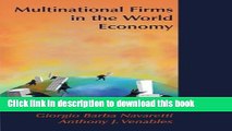 Read Multinational Firms in the World Economy  Ebook Free