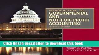 Download Introduction to Governmental and Not-for-Profit Accounting (7th Edition)  Ebook Free