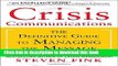Read Crisis Communications: The Definitive Guide to Managing the Message  Ebook Free
